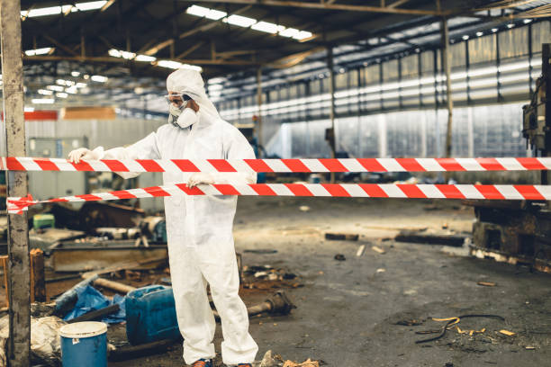 Professional Drug Lab Cleanup technician working in Allenton, WI